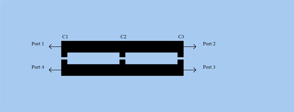Microstrip Coupler Diagram
